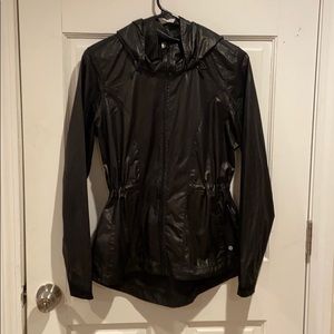 Shiny black shell jacket
